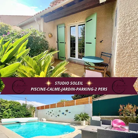 Soleil - Piscine, Parking, Jardin, Calme, Wifi, 2 Personnes Apartment